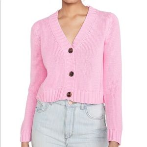 Pink cropped 525 cardigan